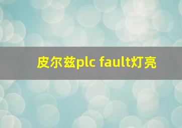 皮尔兹plc fault灯亮